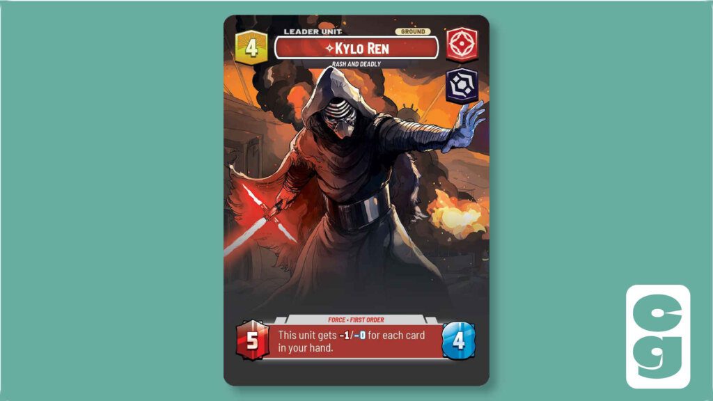 SWU Shadows of the Galaxy Showcase Kylo Ren - Unit Side