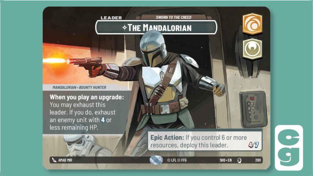 SWU Shadows of the Galaxy Showcase The Mandalorian - Leader Side