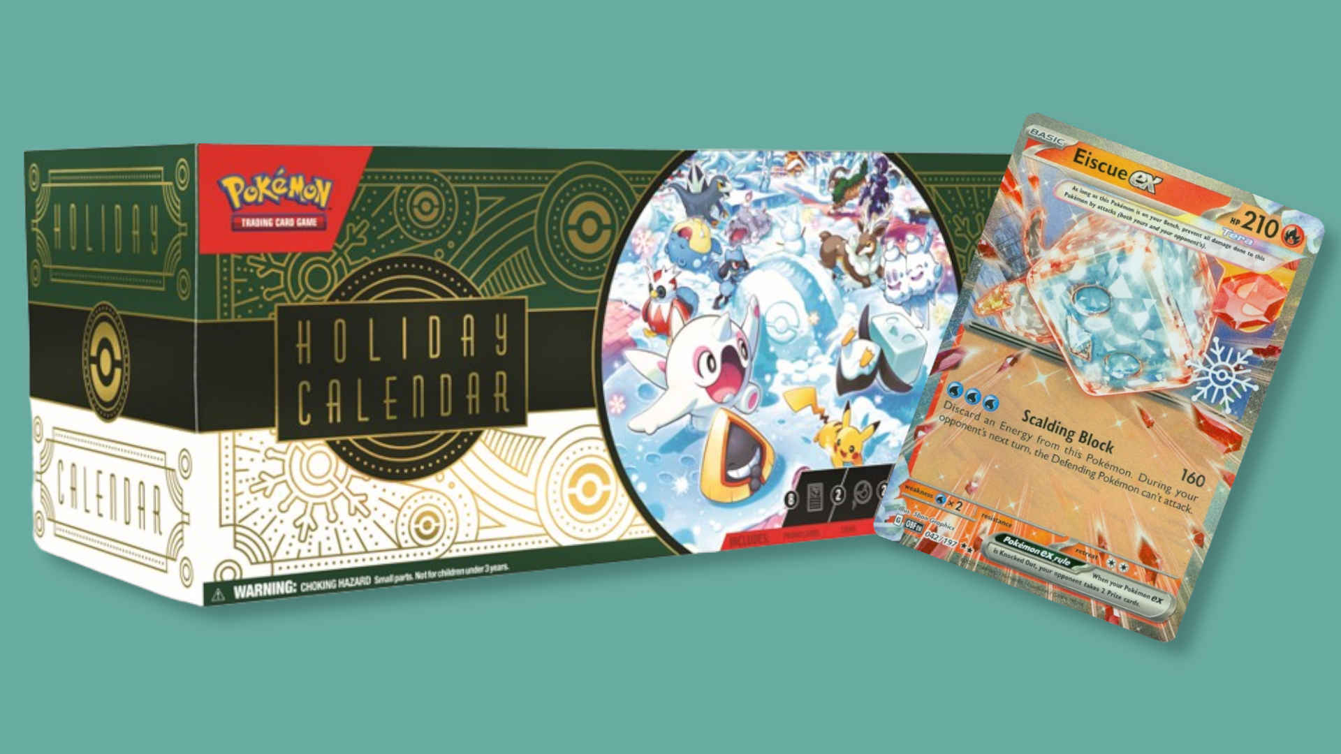 Pokemon 2024 Holiday Calendar and Eiscue ex