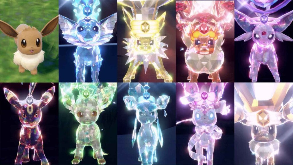 Eevee and Tera evolutions