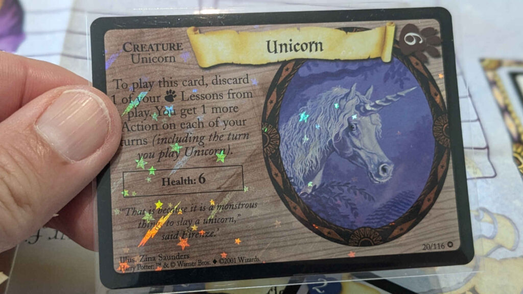 Harry Potter TCG Unicorn Creature Card