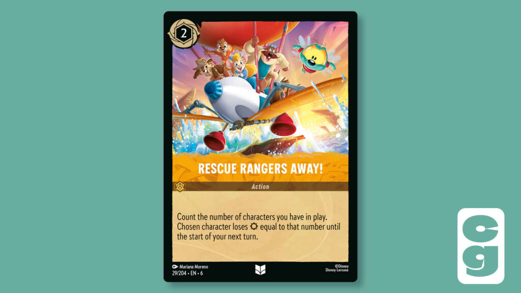 Lorcana Action Card Rescue Rangers Away