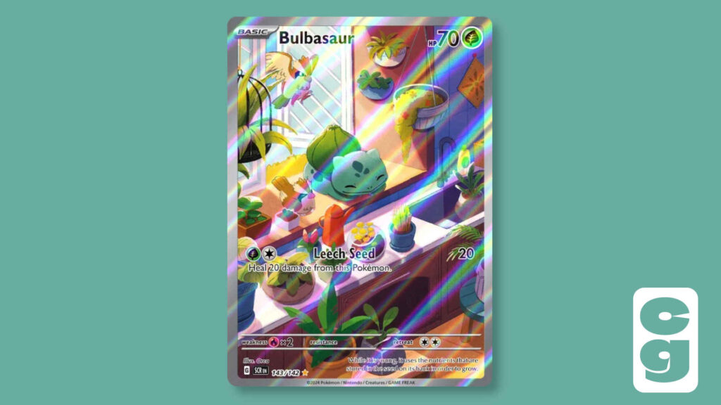 Stellar Crown Bulbasaur Illustration Rare