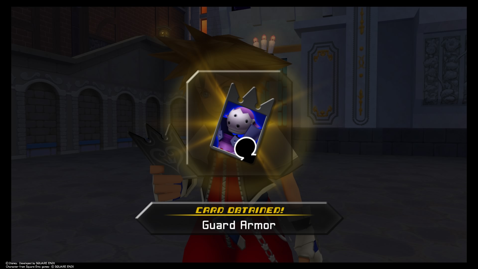 Guard Armor, an Enemy card dropped by the Heartless boss of the same name. Credit: Disney Interactive and Square Enix