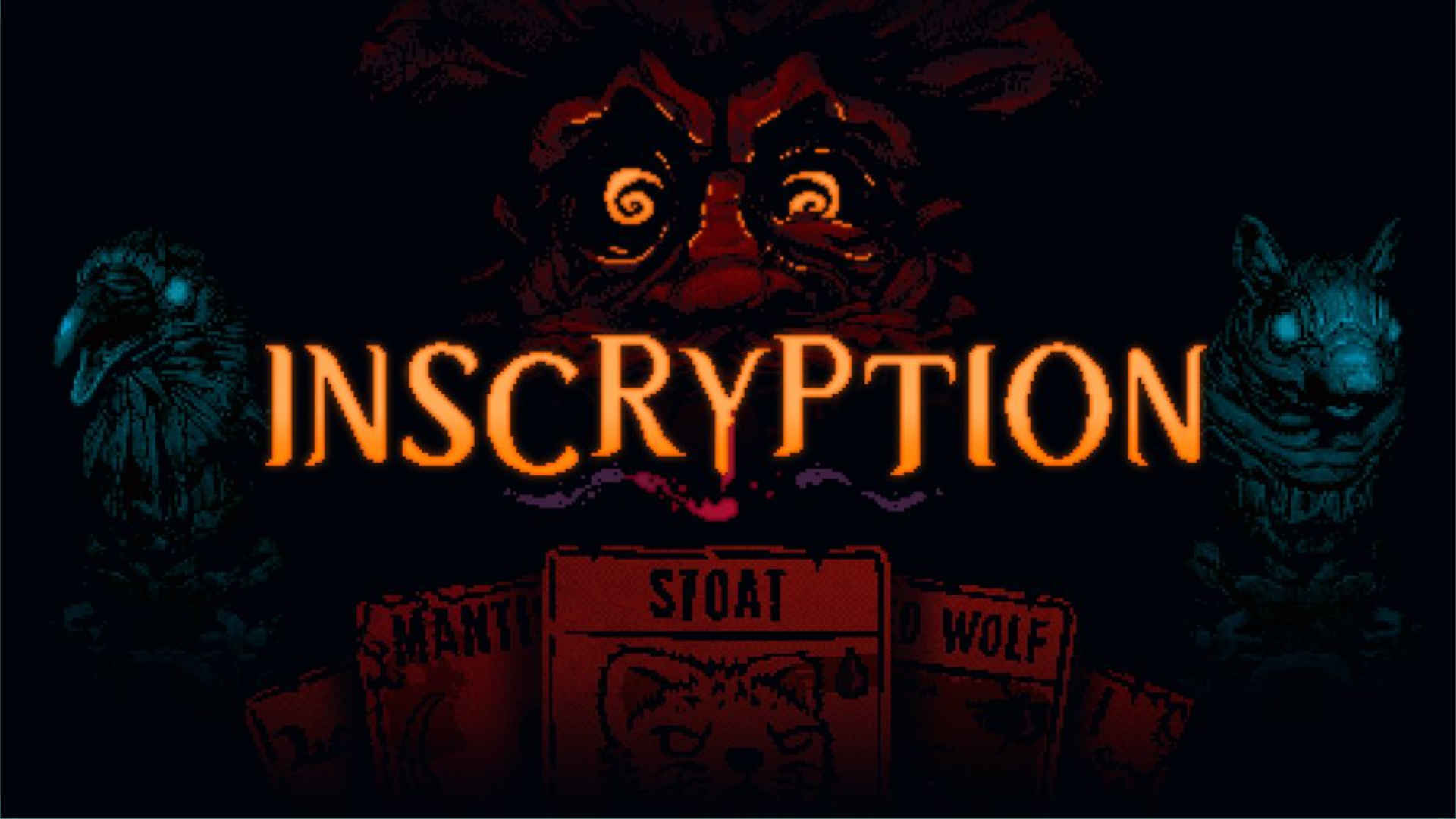 The front cover for horror card game, Inscryption