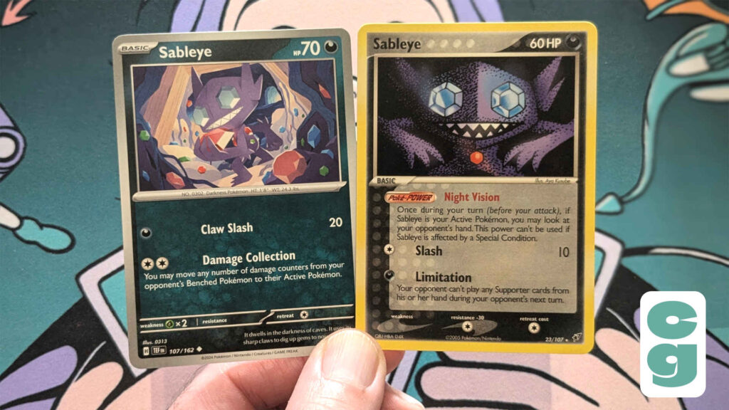 Pokémon Cards: two Sableye cards in a hand