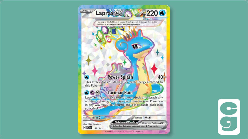 Lapras ex Stellar Pokemon Card