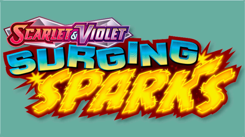 The Surging Sparks Logo for the Pokemon TCG