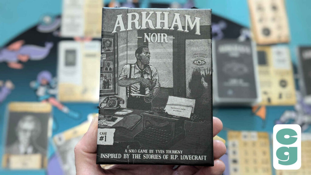 The box for card game Arkham Noir