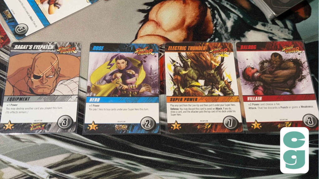 Street Fighter The Deck Building Game Card Types