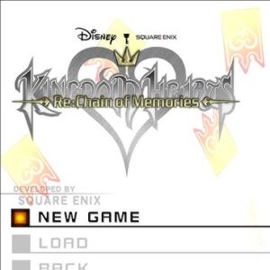 The title screen for Kingdom Hearts: Re:Chain of Memories. Credit: Disney Interactive and Square Enix