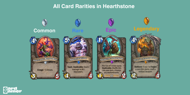 All Card Rarities Hearthstone