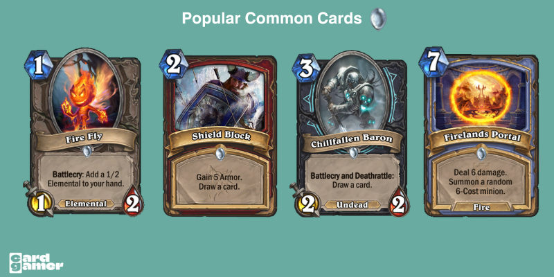 How do Common cards look Hearthstone