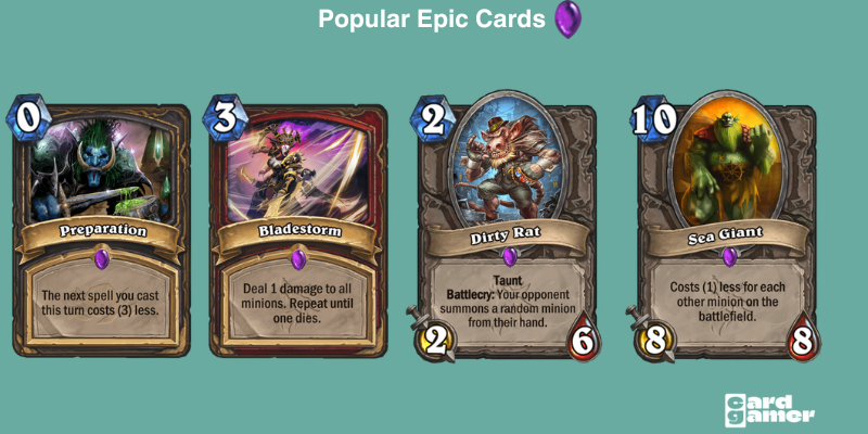 How do Epic cards look Hearthstone