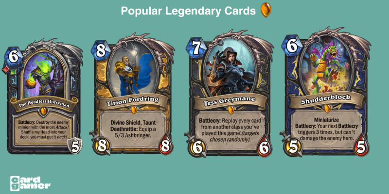 How do Legendary cards look Hearthstone