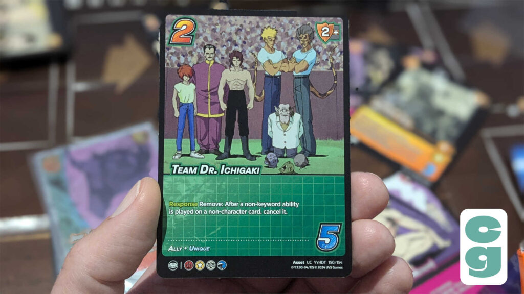 An example of an Asset card in UniVersus: Team Dr. Ichigaki