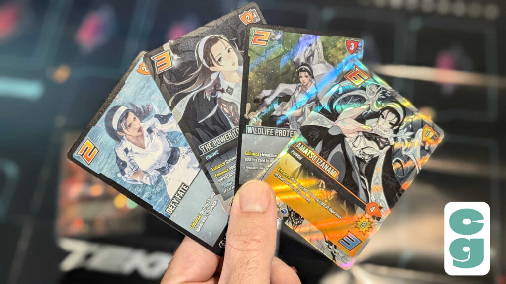 UniVersus cards in hand