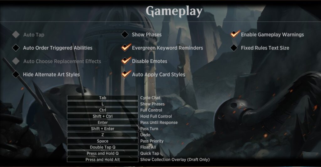 Gameplay screen
