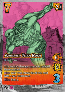 Shift Attack that Transforms Armored Titan Rush
