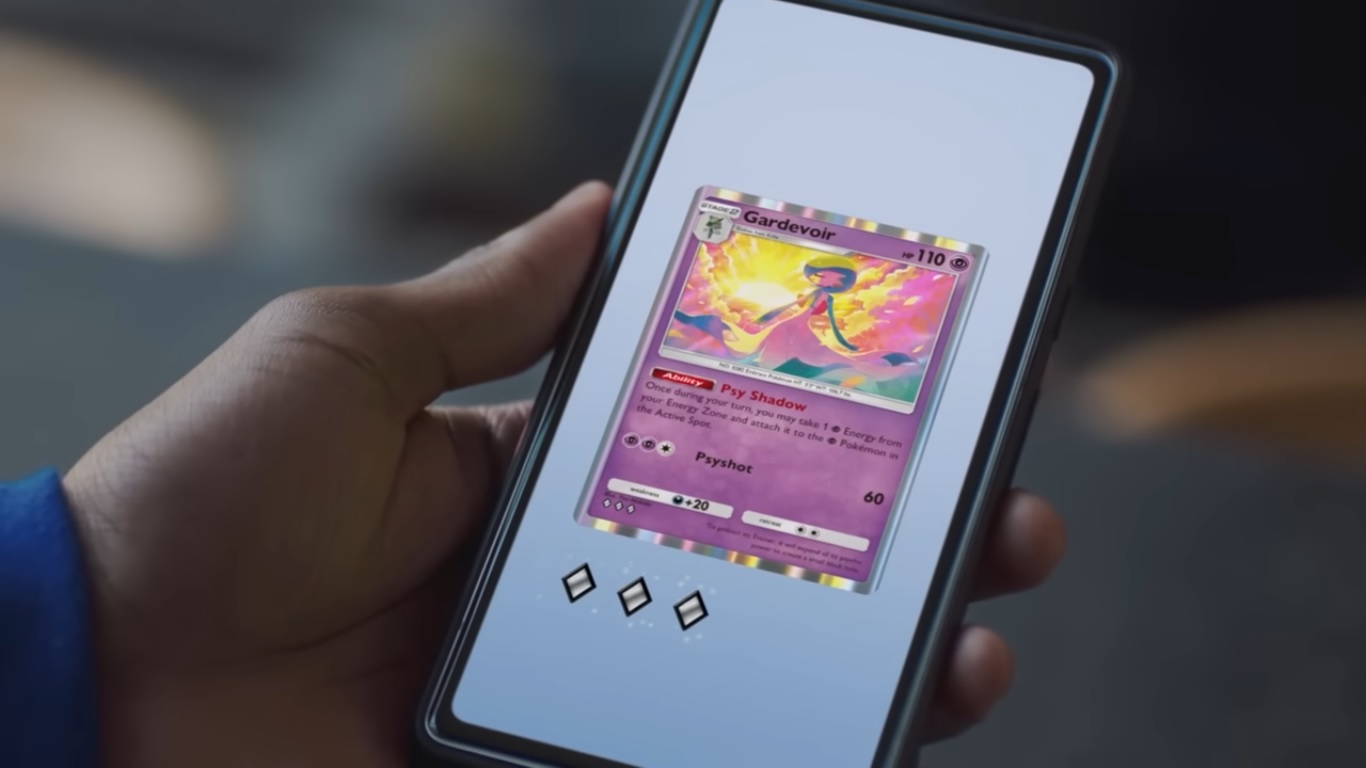 A still from the Pokémon TCG Pocket debut trailer.
