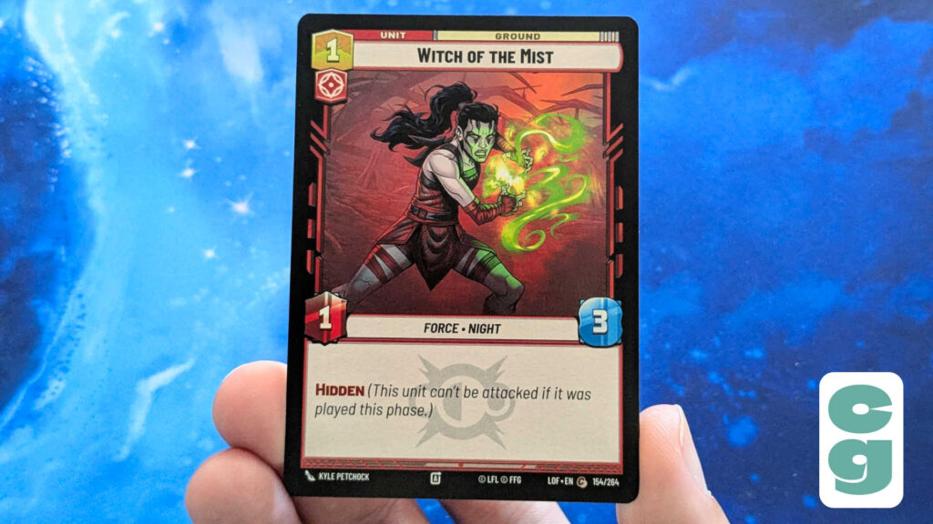 A Hidden keyword card in Star Wars Unlimited