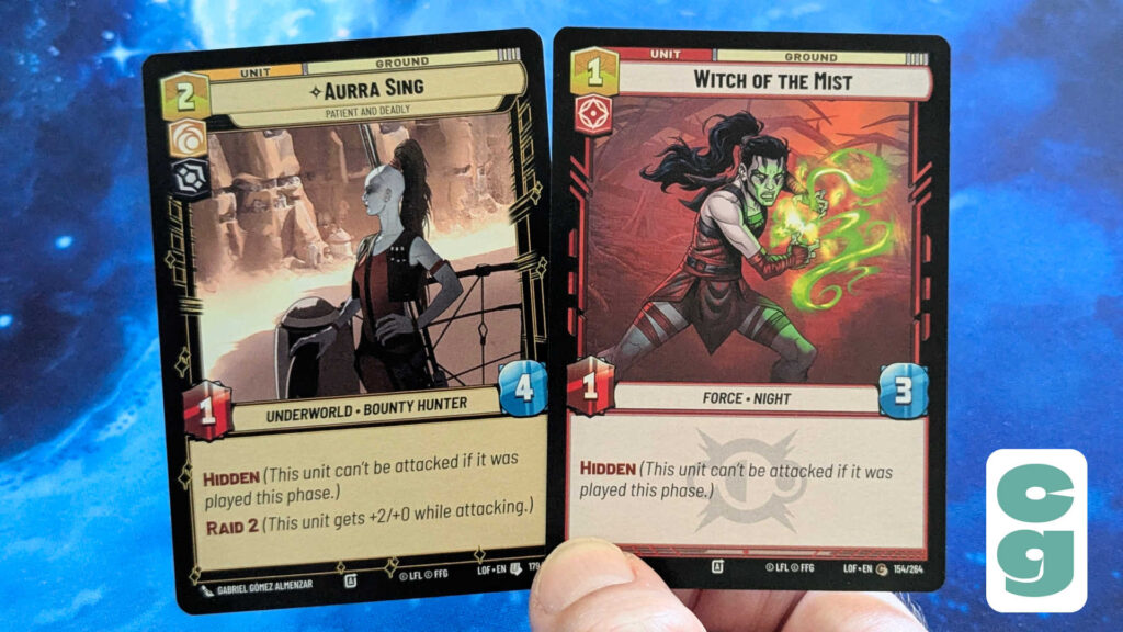 Hidden cards in Star Wars Unlimited