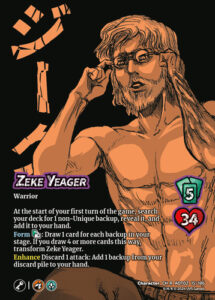 Character Card that Transforms Zeke Yeager