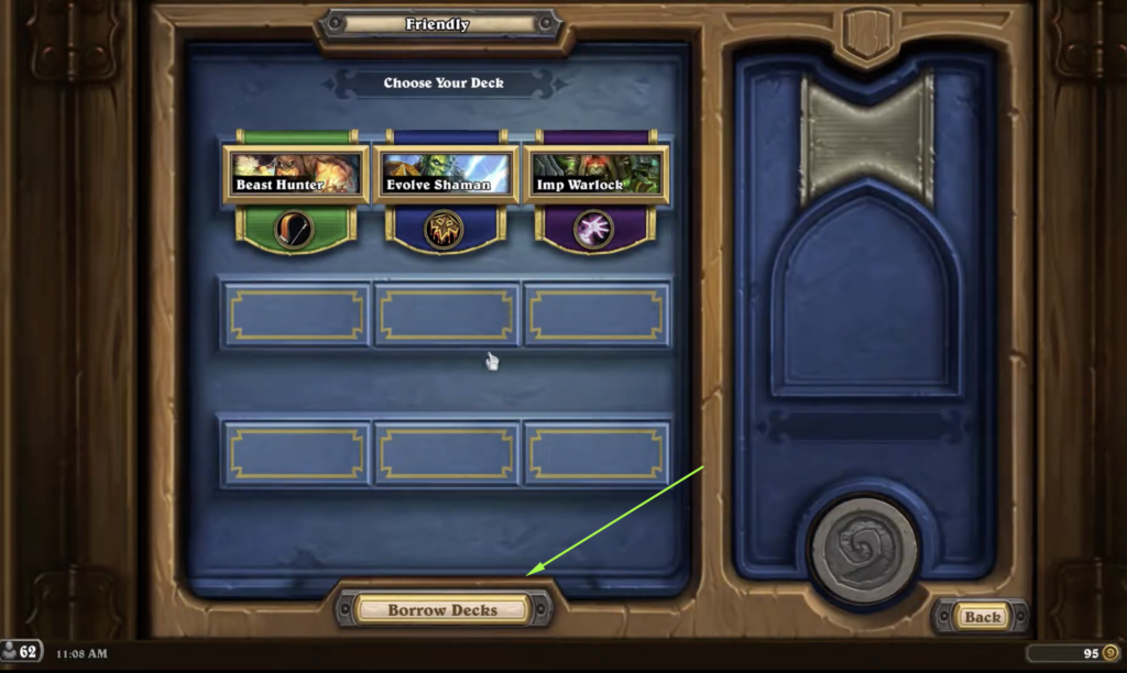 Borrow Decks Feature Hearthstone