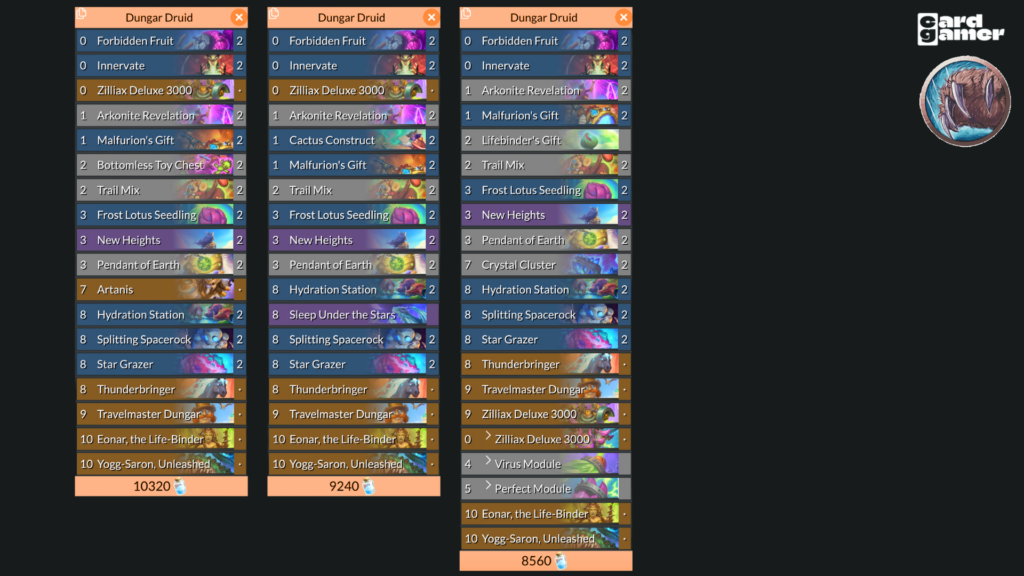 Dungar Druid Heroes of Starcraft Meta