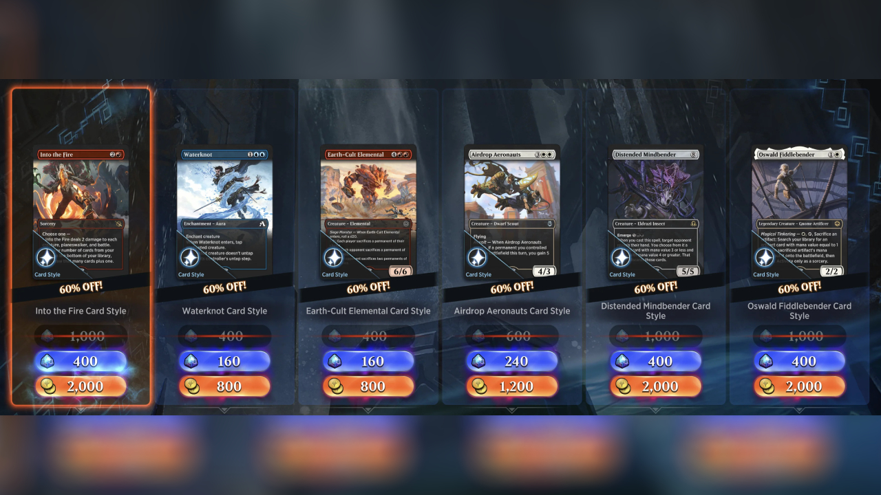 This Magic: The Gathering Arena screencap from the store may imply Avatar: The Last Airbender as the yet-unannounced Universes Beyond set for 2025.
