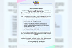 The official Pokémon TCG Pocket Twitter account has put out a statement regarding trading mechanics.