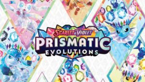 The newest Pokémon TCG expansion, Prismatic Evolutions, is affected by a shortage. Image credit: The Pokémon Company