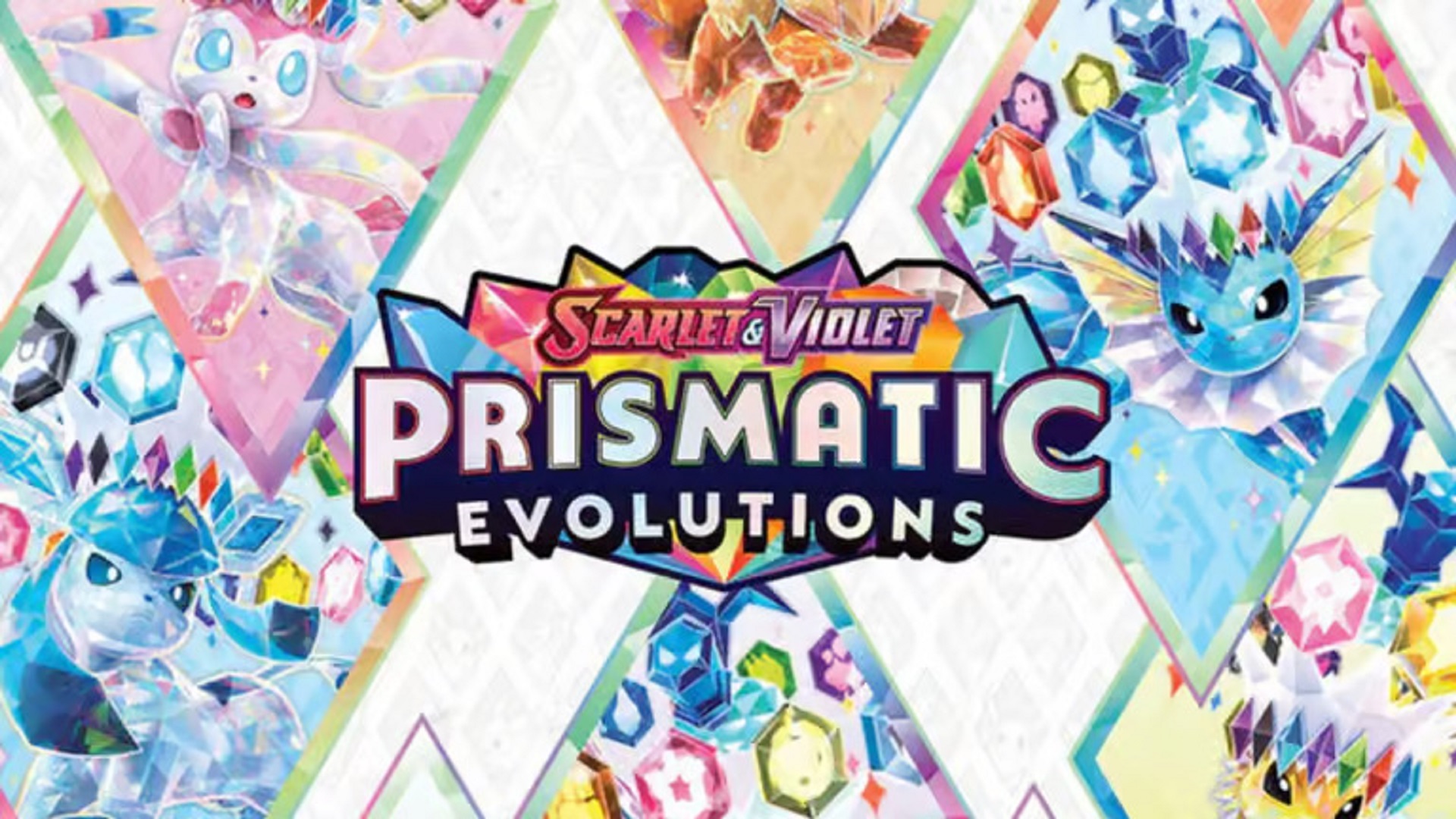 The newest Pokémon TCG expansion, Prismatic Evolutions, is affected by a shortage. Image credit: The Pokémon Company