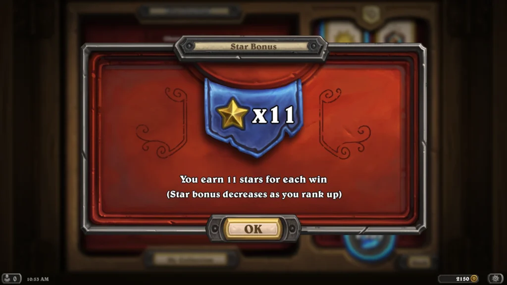 Hearthstone Star Bonus