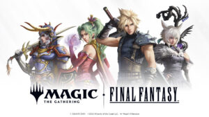 Key art from Universes Beyond: Final Fantasy, a Magic: The Gathering set to release in June. Image credit: Wizards of the Coast