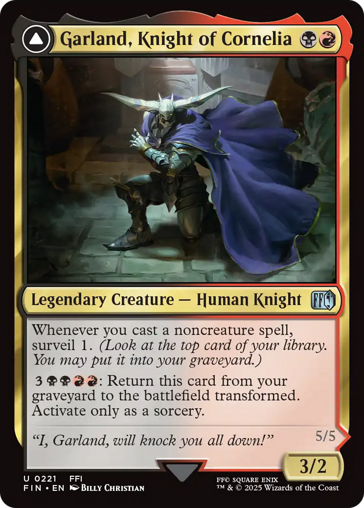 Garland, Knight of Cornelia