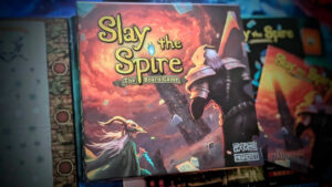 The Slay the Spire Board Game and components