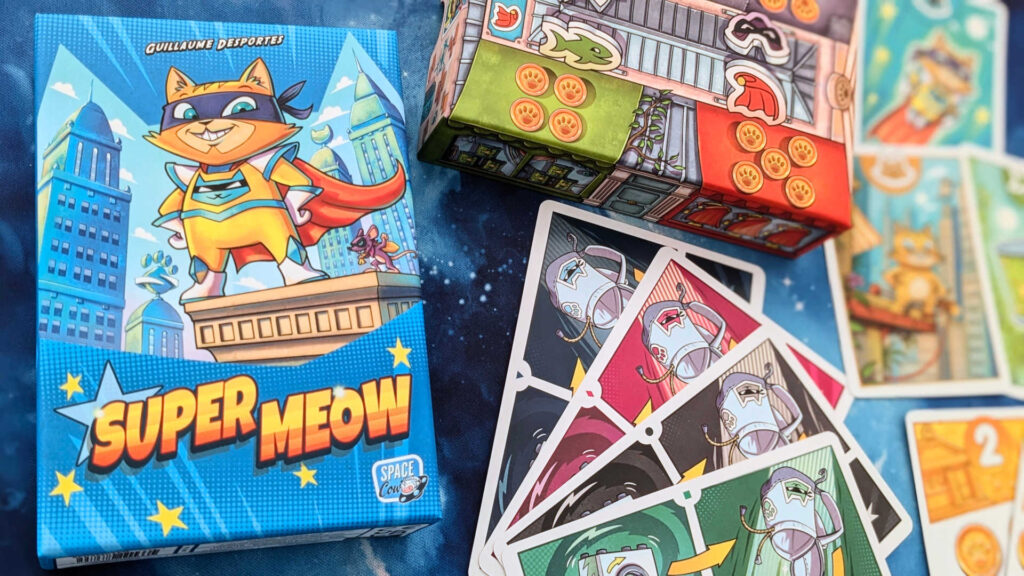 Super Meow box and cards