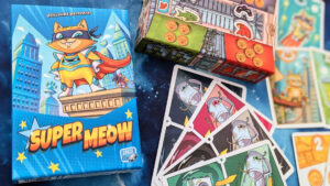 Super Meow box and cards