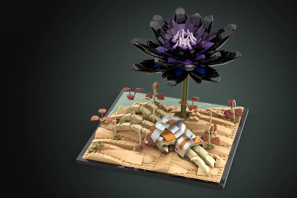 A LEGO Ideas-proposed set featuring Magic: The Gathering's iconic Black Lotus. Image credit: LEGO