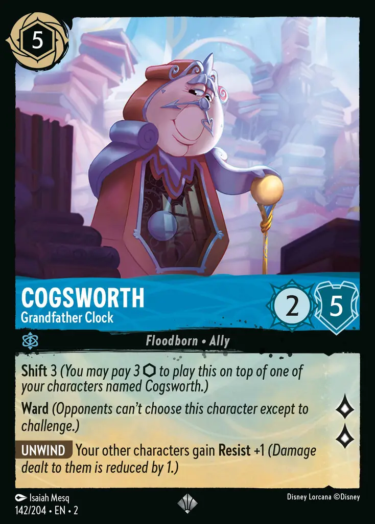 cogsworth grandfather clock