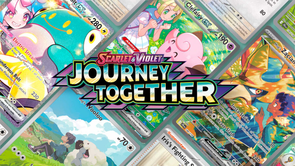 Journey Together Pokémon cards and logo