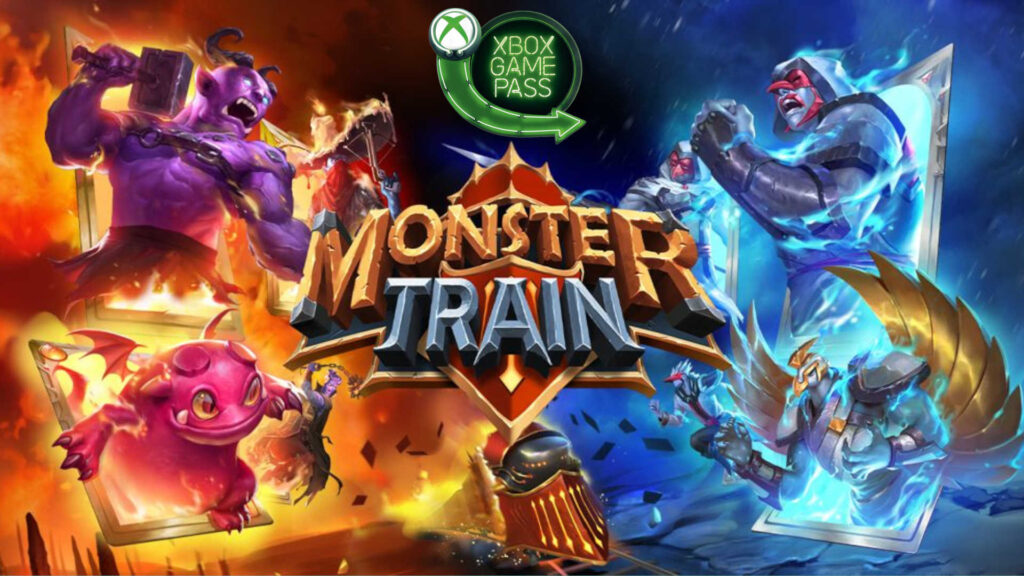 Monster Train cover and Xbox Game Pass logo