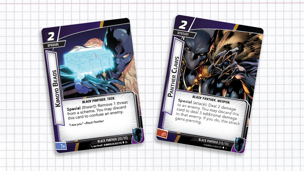 New cards, Kimoyo Beads and Panther Claws.