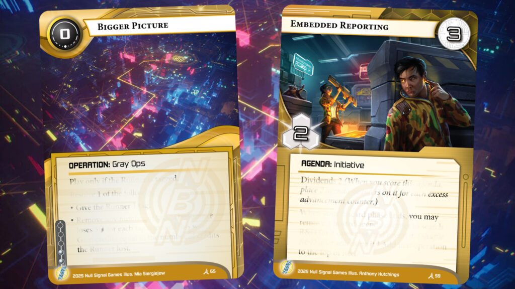 Netrunner Elevation Preview Cards