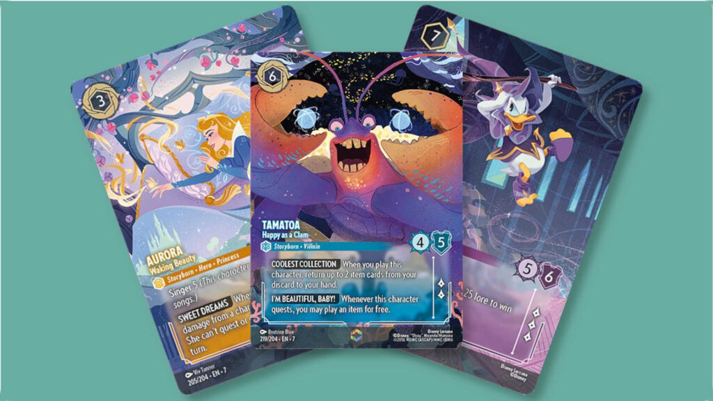 Most Wanted Archazia's Island cards: 3 cards fanned out
