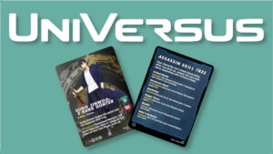 The Universus logo and Solo Leveling Character and Skill Tree cards