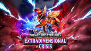 Key art for "Extradimensional Crisis", the next Pokémon TCG Pocket mini-set. Image credit: The Pokémon Company