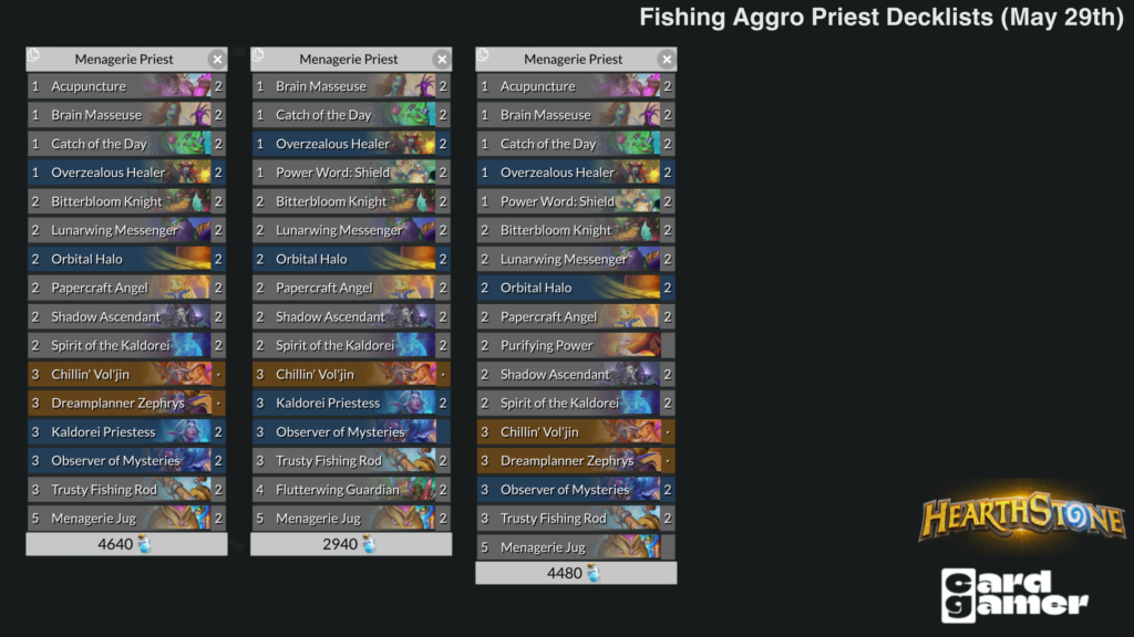 Fishing Aggro Menagerie Priest