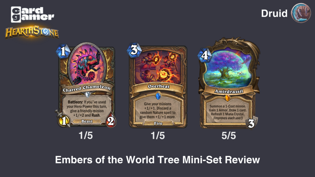 Hearthstone Embers of the World Tree Druid Cards Rated